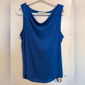 EUC Blue Sleeveless Blouse - Large - Royal Blue Colour